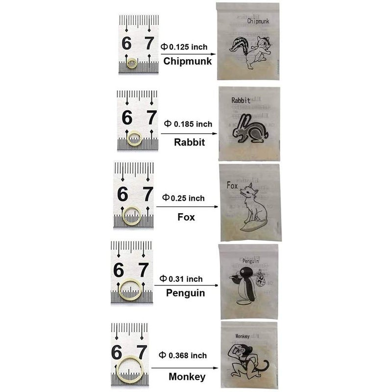 Angzhili 10 Bag Dental Orthodontic Rubber Bands,Elastic Rubber Bands,Orthodontic Supply 3.5 Oz (3/16") - Image 3